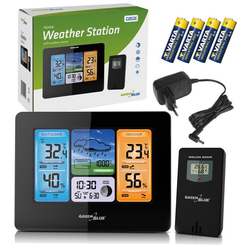 Stazione meteo wireless gb526 - meteo,